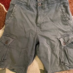 AMERICAN EAGLE | Gray Active Flex Cargo Shorts